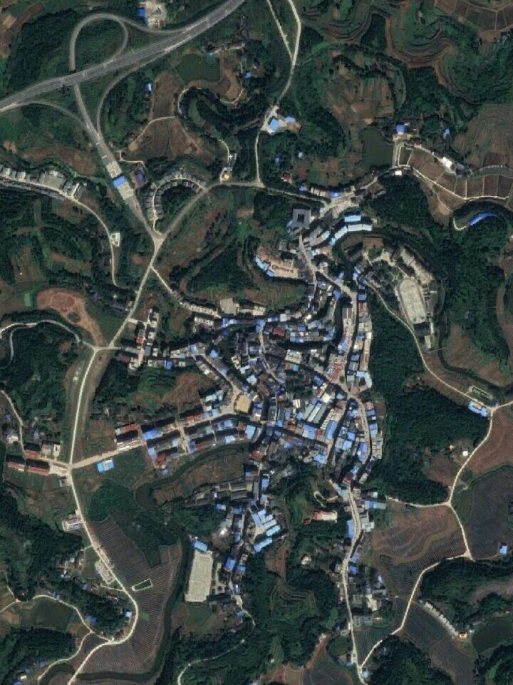 2017年東壩鎮衛星地圖