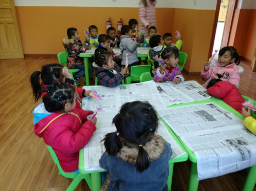 2016年12月時扎拉村幼稚園一角