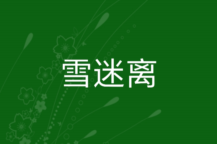 雪迷離 雪迷離