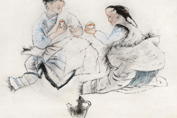 對飲圖
