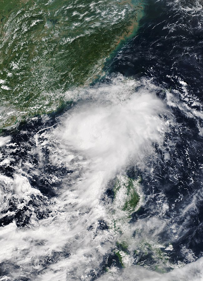 熱帶風暴洛克 衛星雲圖