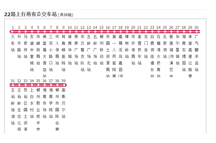 郴州公交22路 郴州公交22路