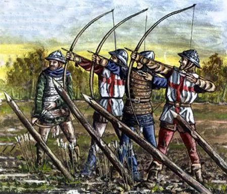 在英格蘭的本土戍衛部隊中 弓箭手比例更高