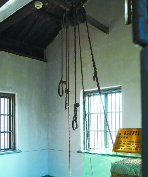 旅順日俄監獄博物館內保留的當年日本刑具