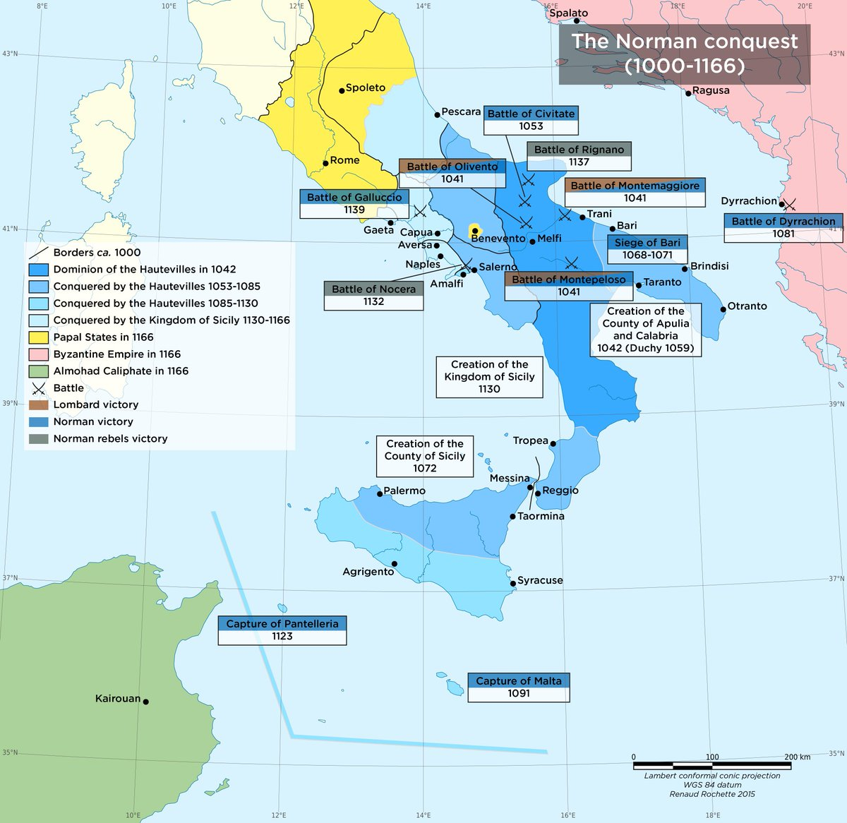 1000年-1166年西西里王國的擴張與發展