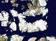 德文島的衛星照片