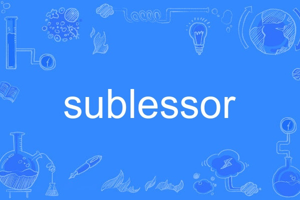 sublessor sublessor