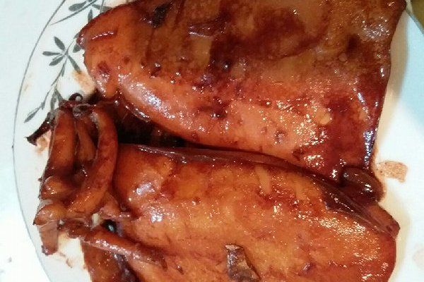 烤腐乳墨魚 烤腐乳墨魚
