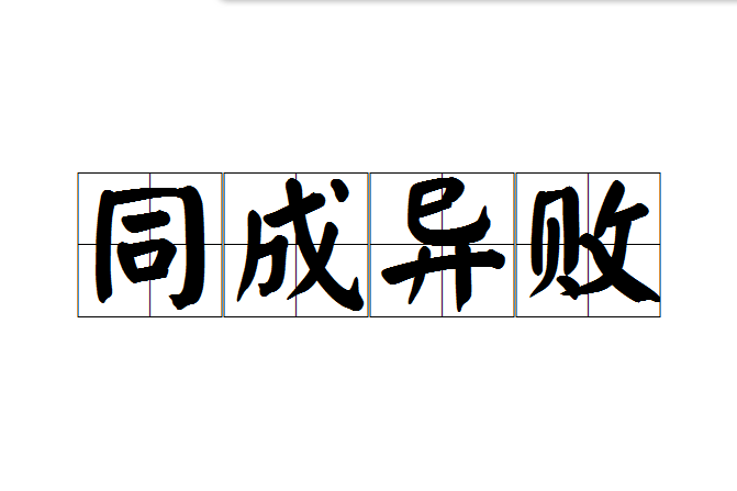 同成異敗 同成異敗