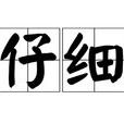 仔細 仔細