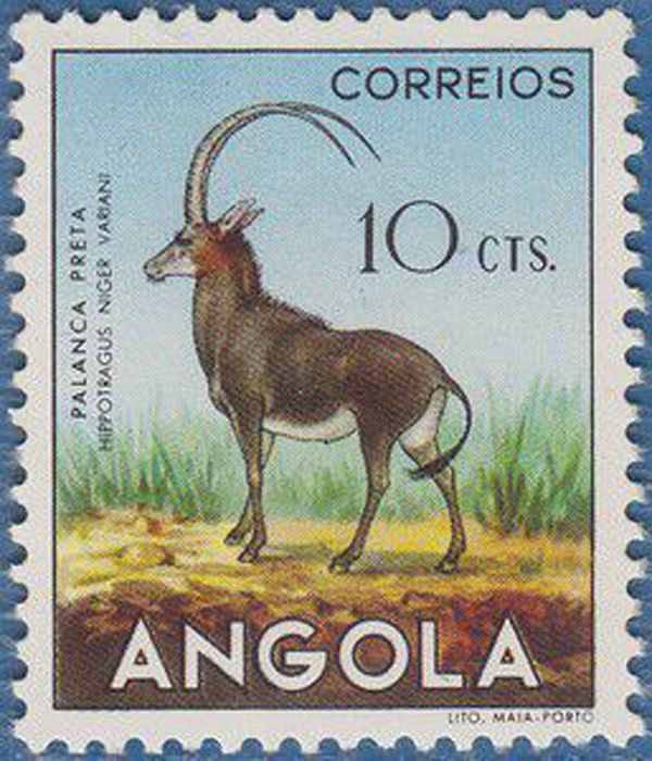 大黑馬羚郵票（安哥拉）