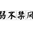 弱不禁風 弱不禁風