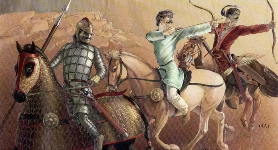 貴霜帝國的具裝騎兵與弓騎兵