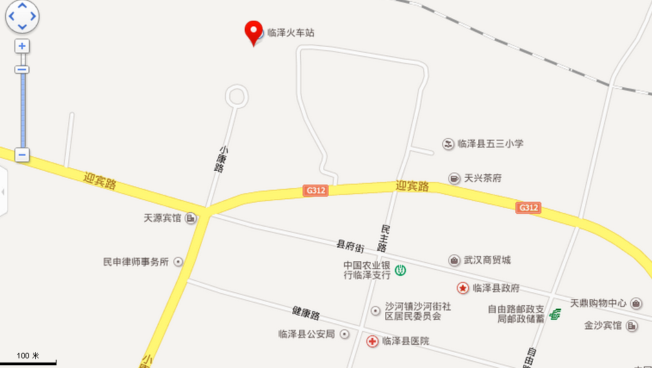 臨澤站地圖