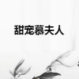 甜寵慕夫人 甜寵慕夫人