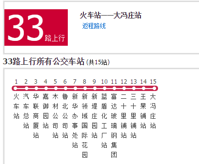 德州公交33路 德州公交33路