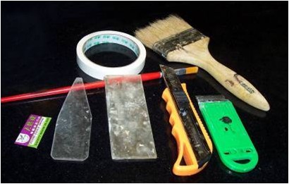 防水邊製作過程中使用的工具