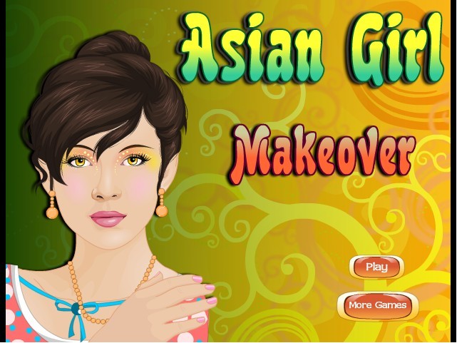 亞洲女孩化妝