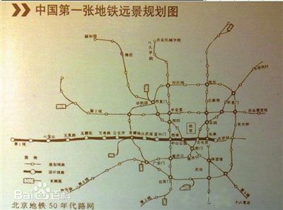 中國第一張捷運規劃圖