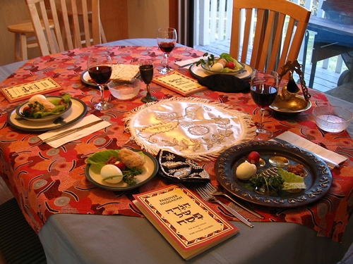 猶太人過逾越節時的傳統家宴