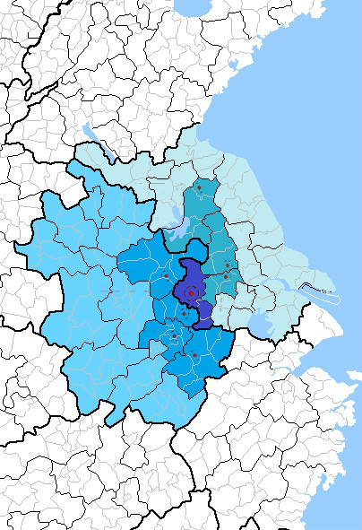 南京都市圈區位及其影響範圍