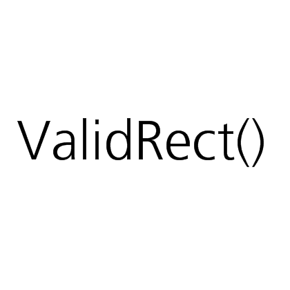 ValidRect()