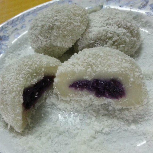 椰蓉紫薯糯米糍