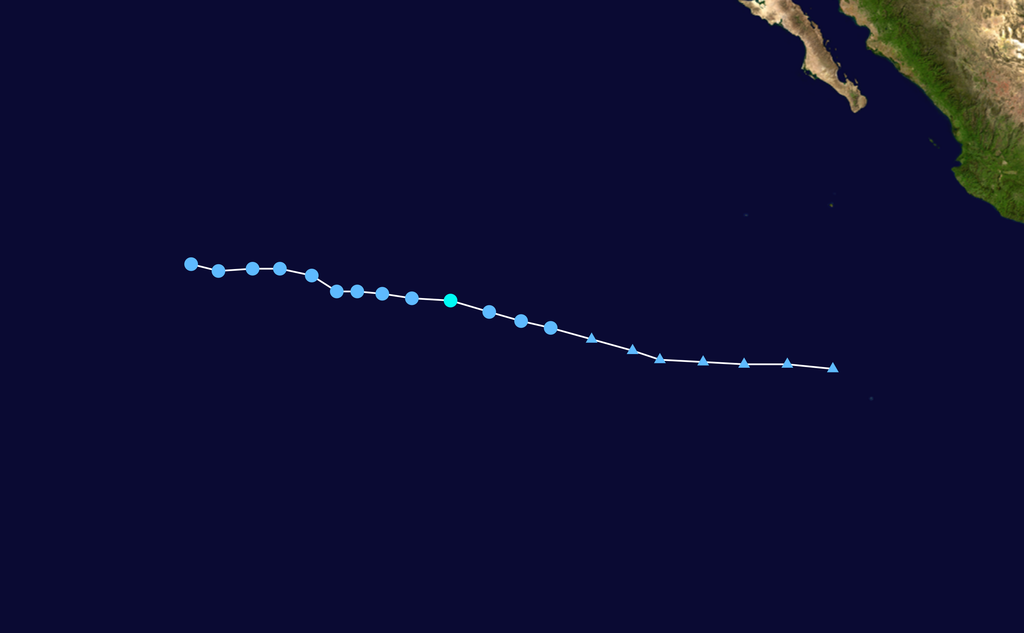 熱帶風暴西爾瑪 路徑圖