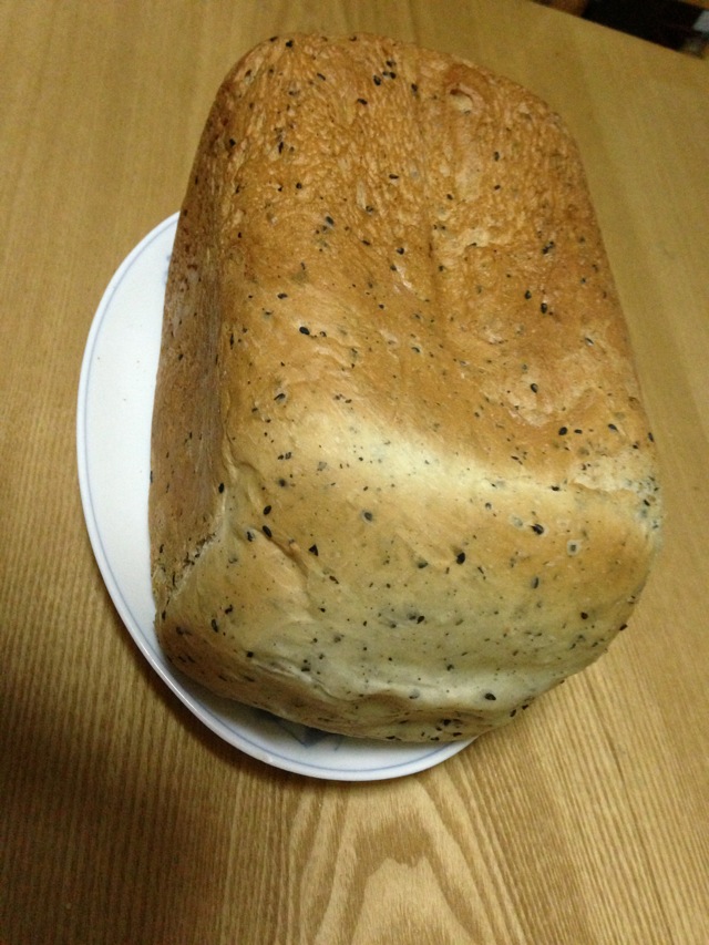 黑芝麻甜麵包