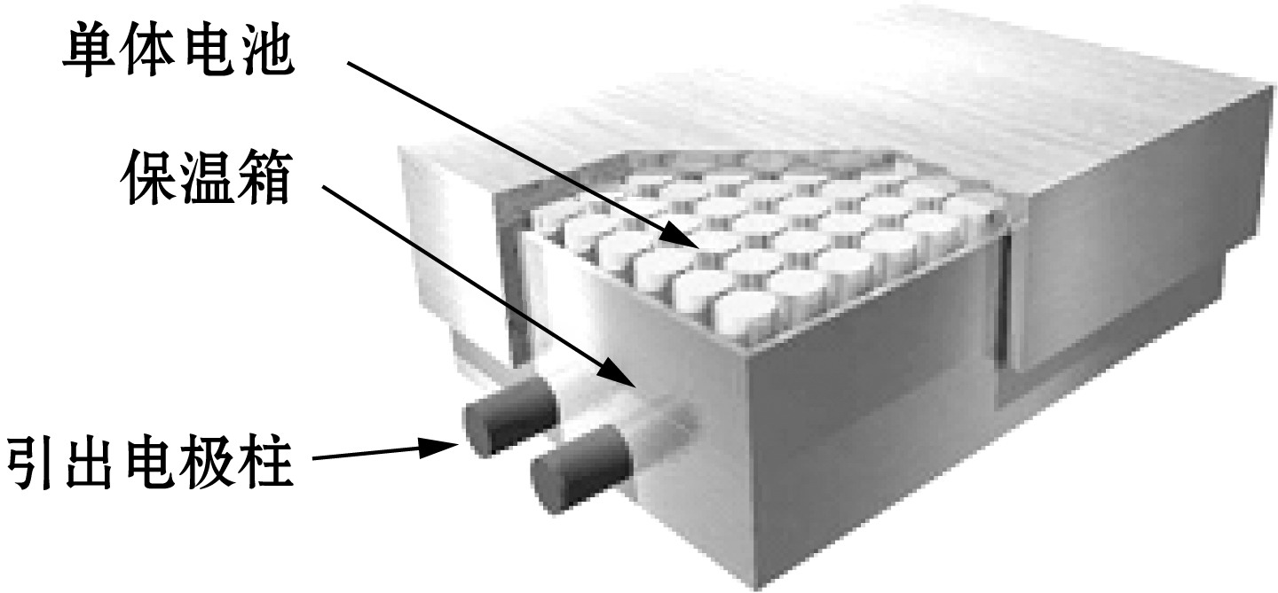 鈉硫電池模組的示意圖
