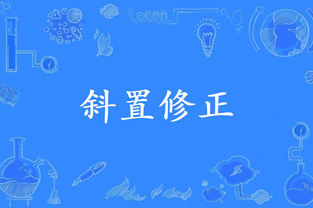 斜置修正 斜置修正