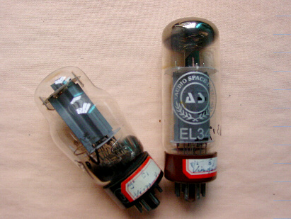 電子管功率功率放大管：6P3P，EL34