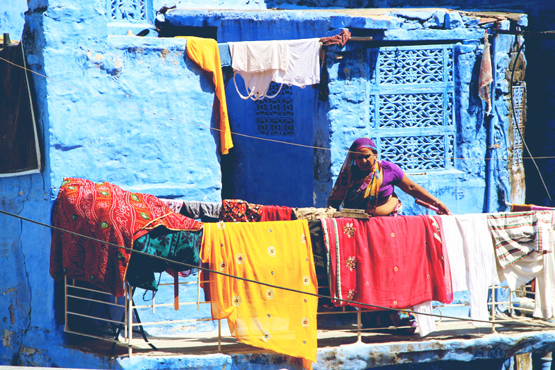 印度藍色之城焦特布爾，整座城市都是藍色的