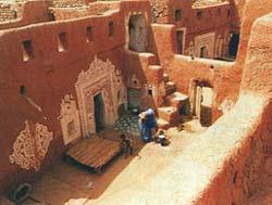 撒哈拉沙漠古代商隊城