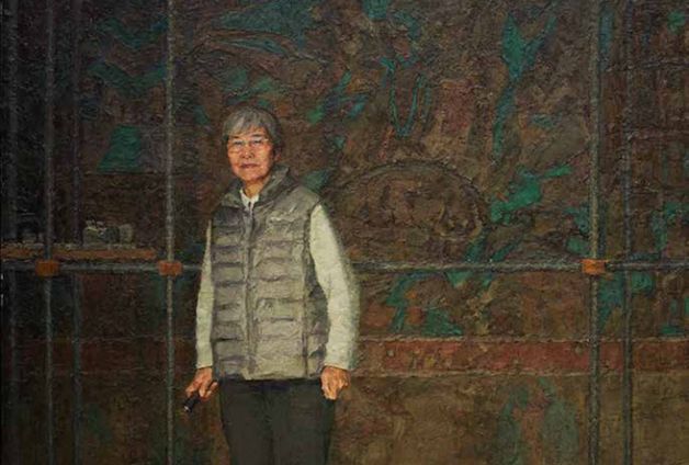 敦煌女兒(袁元、季承禹2019年創作的布面油彩) 敦煌女兒(袁元、季承禹2019年創作的布面油彩)