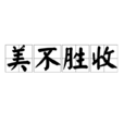美不勝收(漢語成語) 美不勝收(漢語成語)
