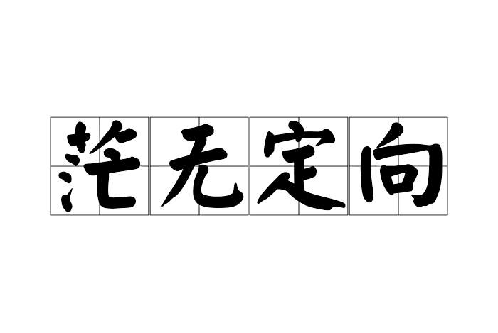 茫無定向 茫無定向