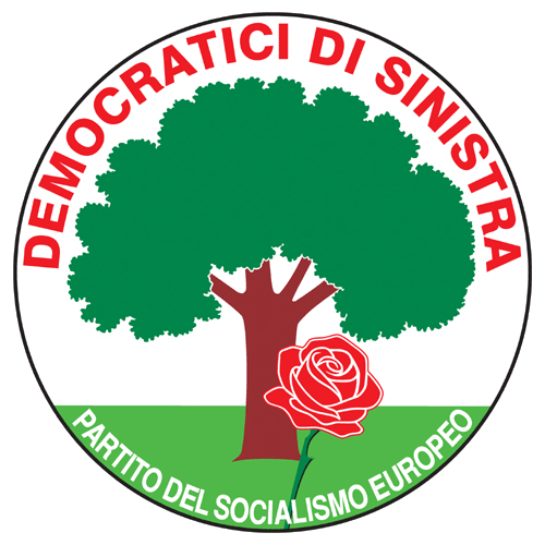 義大利左翼民主黨黨旗