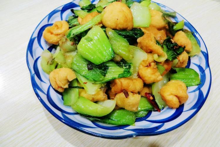 油豆腐油菜 油豆腐油菜