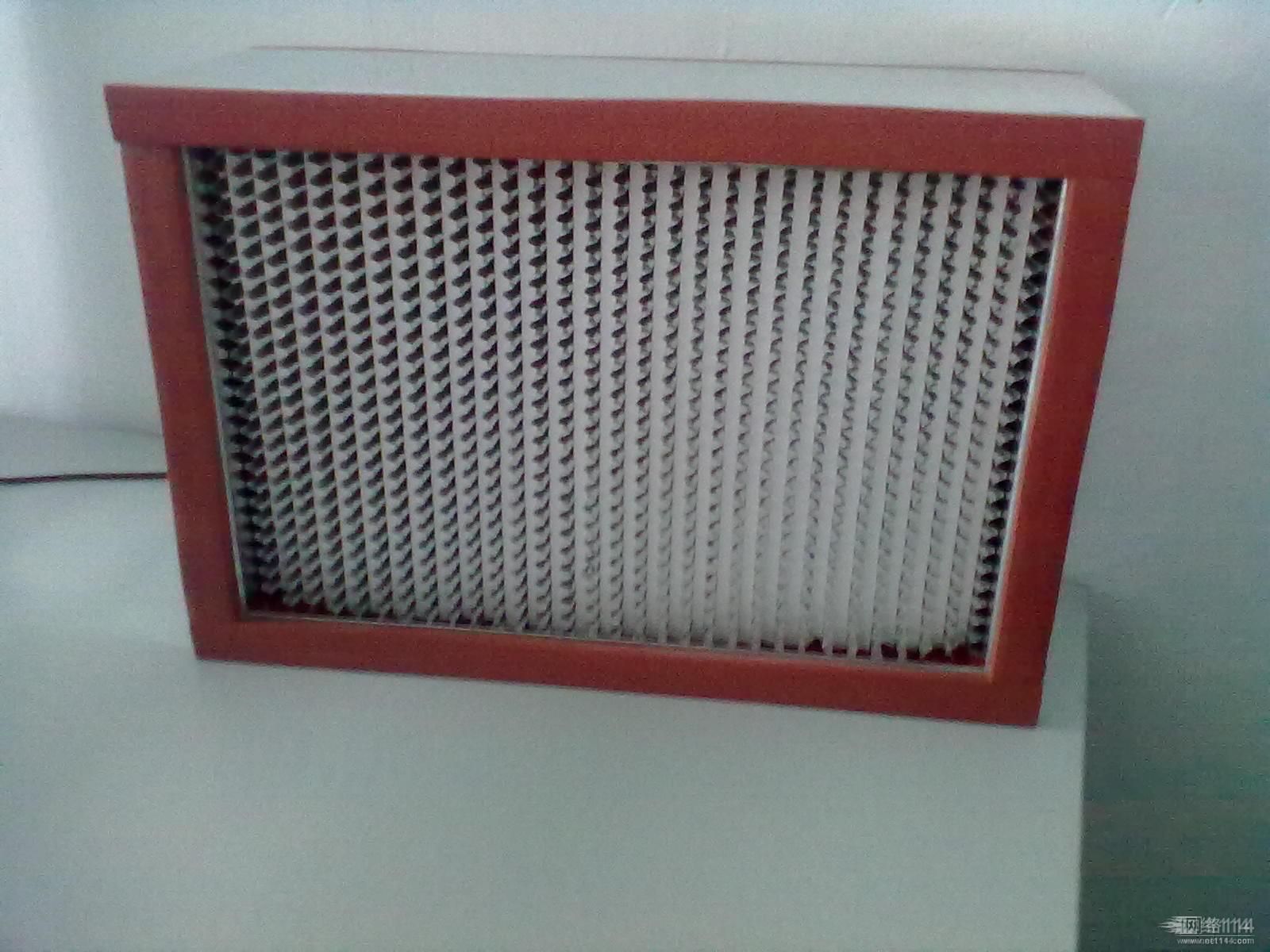 耐高溫有隔板高效過濾器