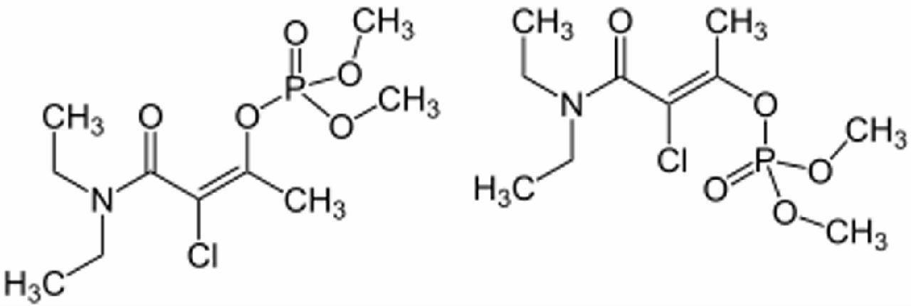 Phosphamidon結構式