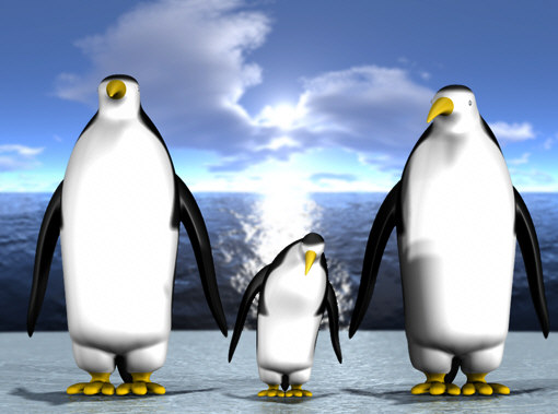 套用ISDX創建的卡通企鵝