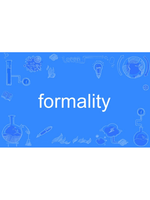 formality formality