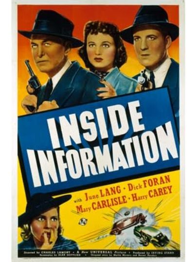Inside Information(美國1939年Charles Lamont執導的電影) Inside Information(美國1939年Charles Lamont執導的電影)