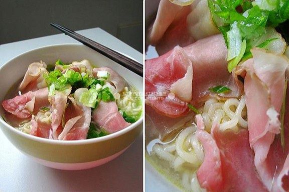 雞湯火腿面 雞湯火腿面