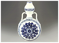 葫蘆式的扁瓶瓷器
