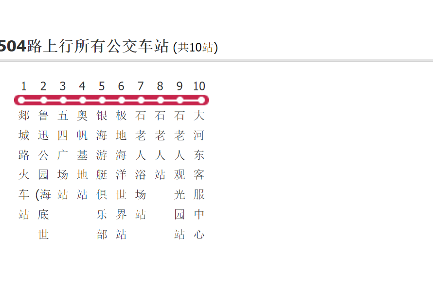 青島公交504路 青島公交504路
