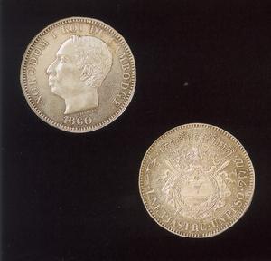 1860年高棉一元銀幣