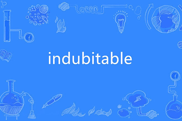 indubitable indubitable