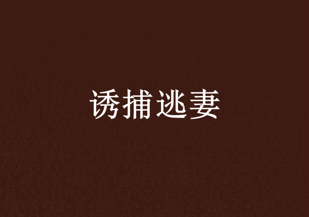 誘捕逃妻 誘捕逃妻
